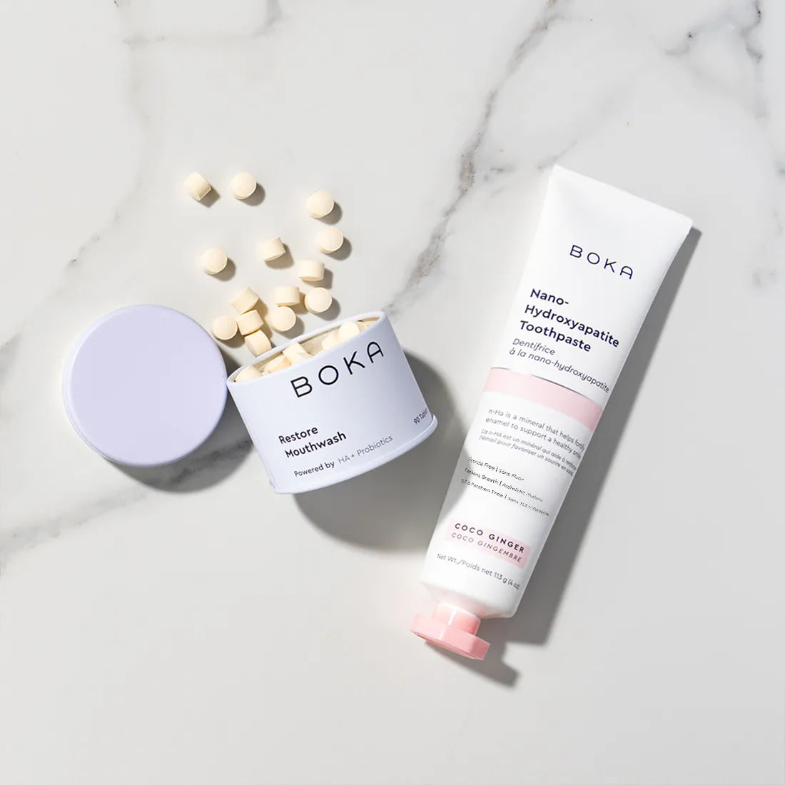 Nano-hydroxyapatite Toothpaste & Mouthwash Tablet Duo